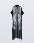 Sphere Sheer Robe / black