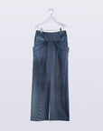 Mirage Bleach Skirt / navy