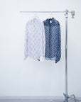 Lattice Sheer Shirt / white