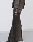 Mirage Bleach Skirt / black