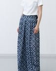 Hak Pleats Pants Lattice / charcoal