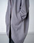 Disk Over Coat / charcoal