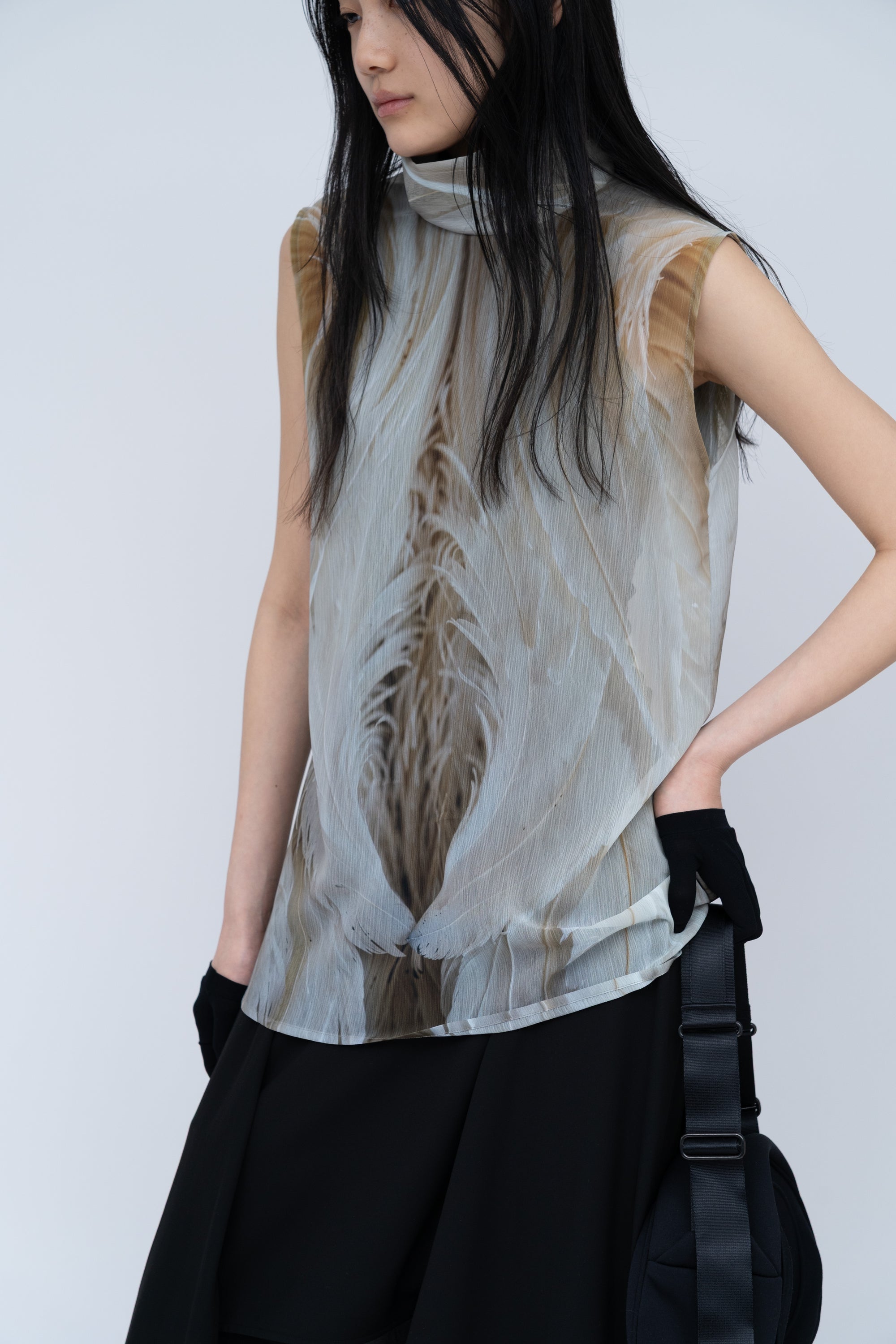Phenomenal Sheer Blouse / feather