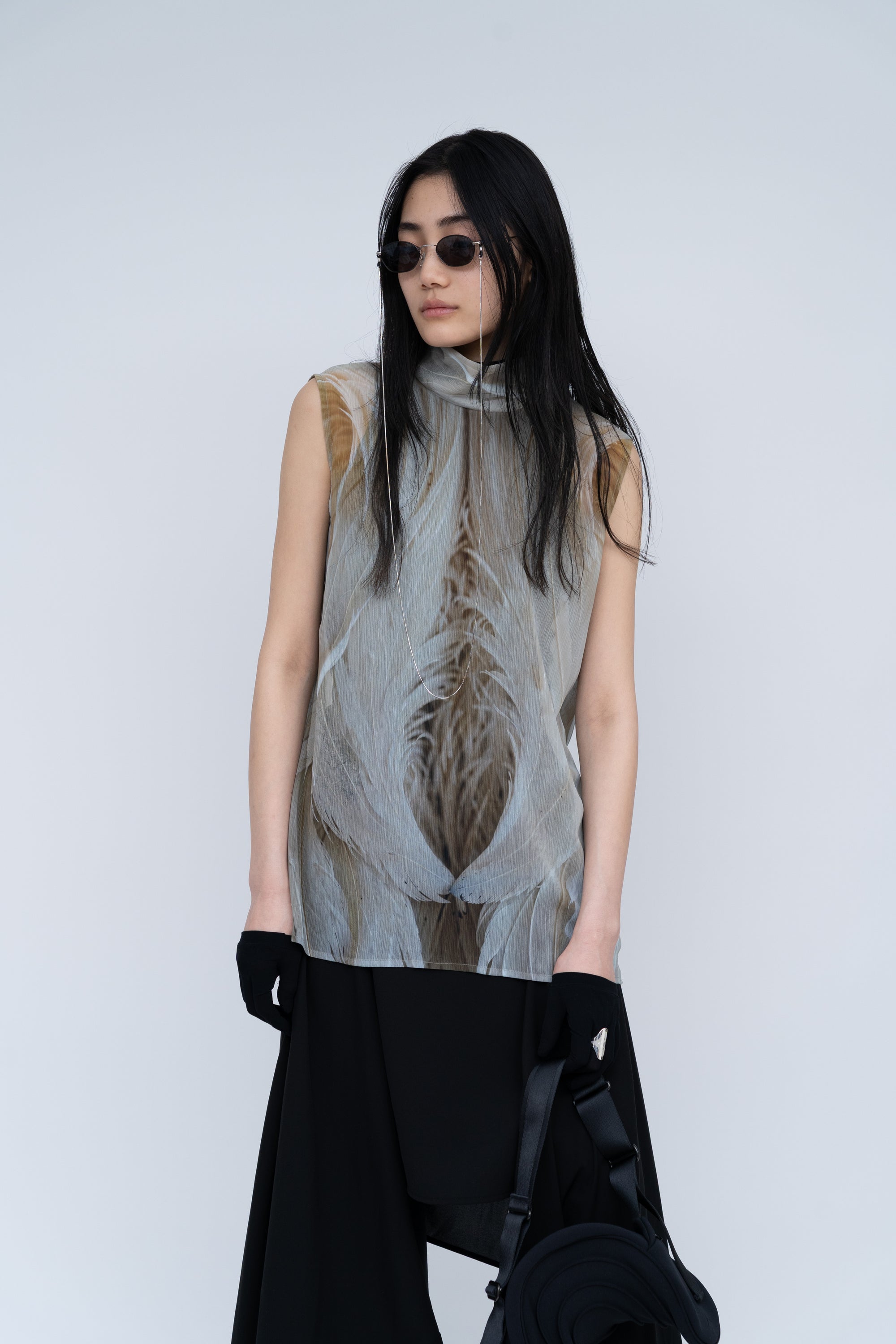 Phenomenal Sheer Blouse / feather