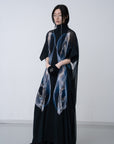 Sphere Sheer Robe / black