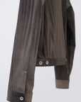 Mirage Bleach Denim Jacket / black