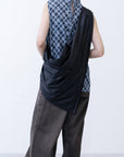 Lattice Blouse / charcoal