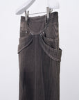 Mirage Bleach Skirt / black