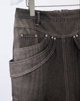 Mirage Bleach Skirt / black