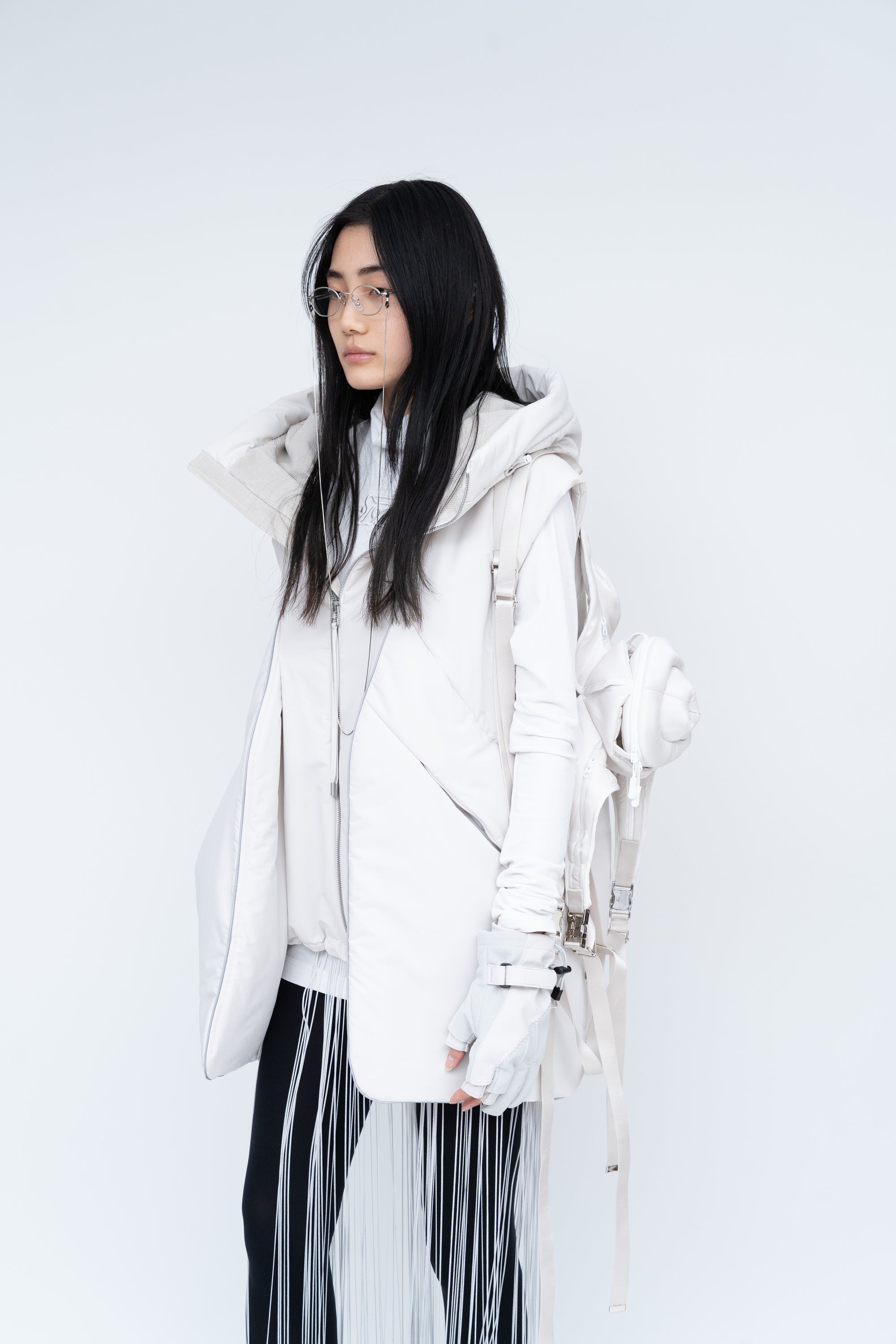 Lay Puf Vest / ivory