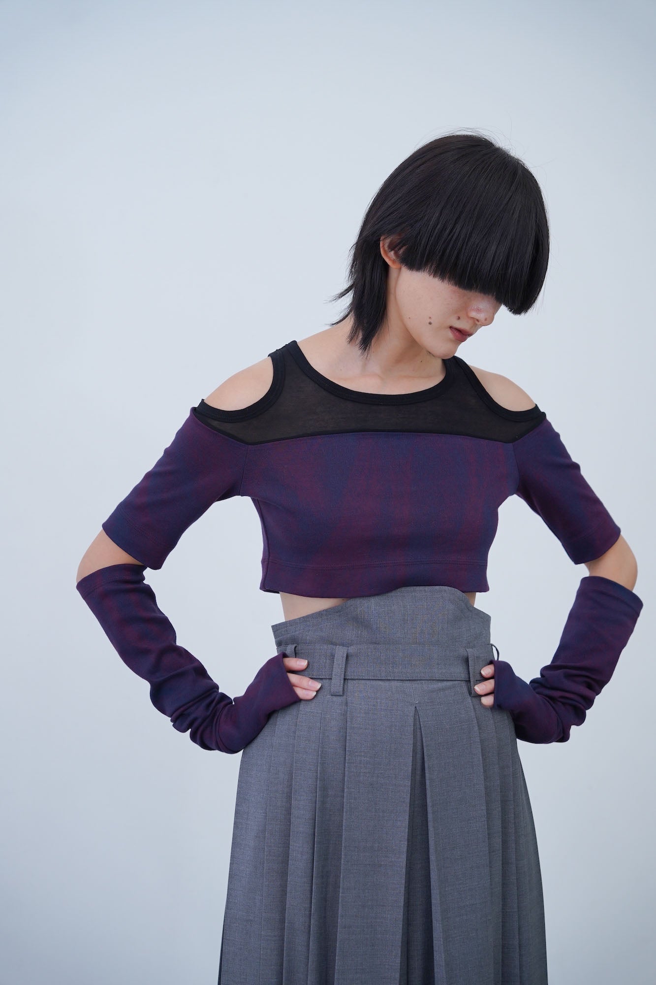 Hak Pleats Pants / grey