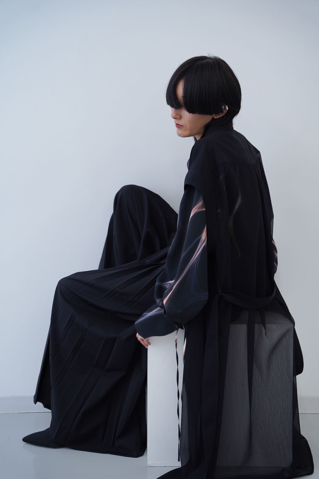 Dia Sheer Gown / black