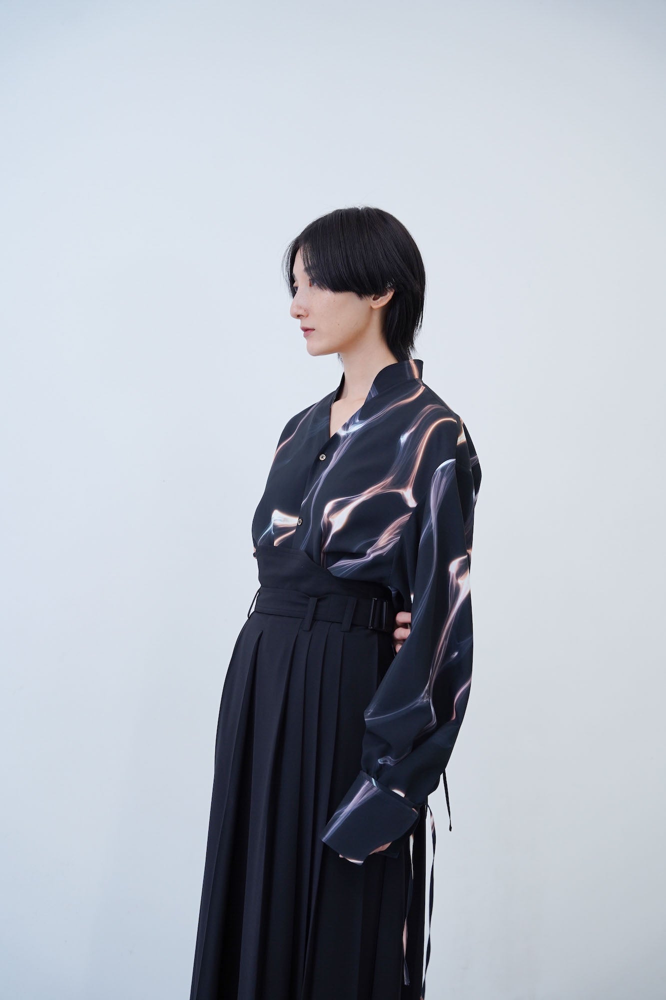 Hak Pleats Pants / black