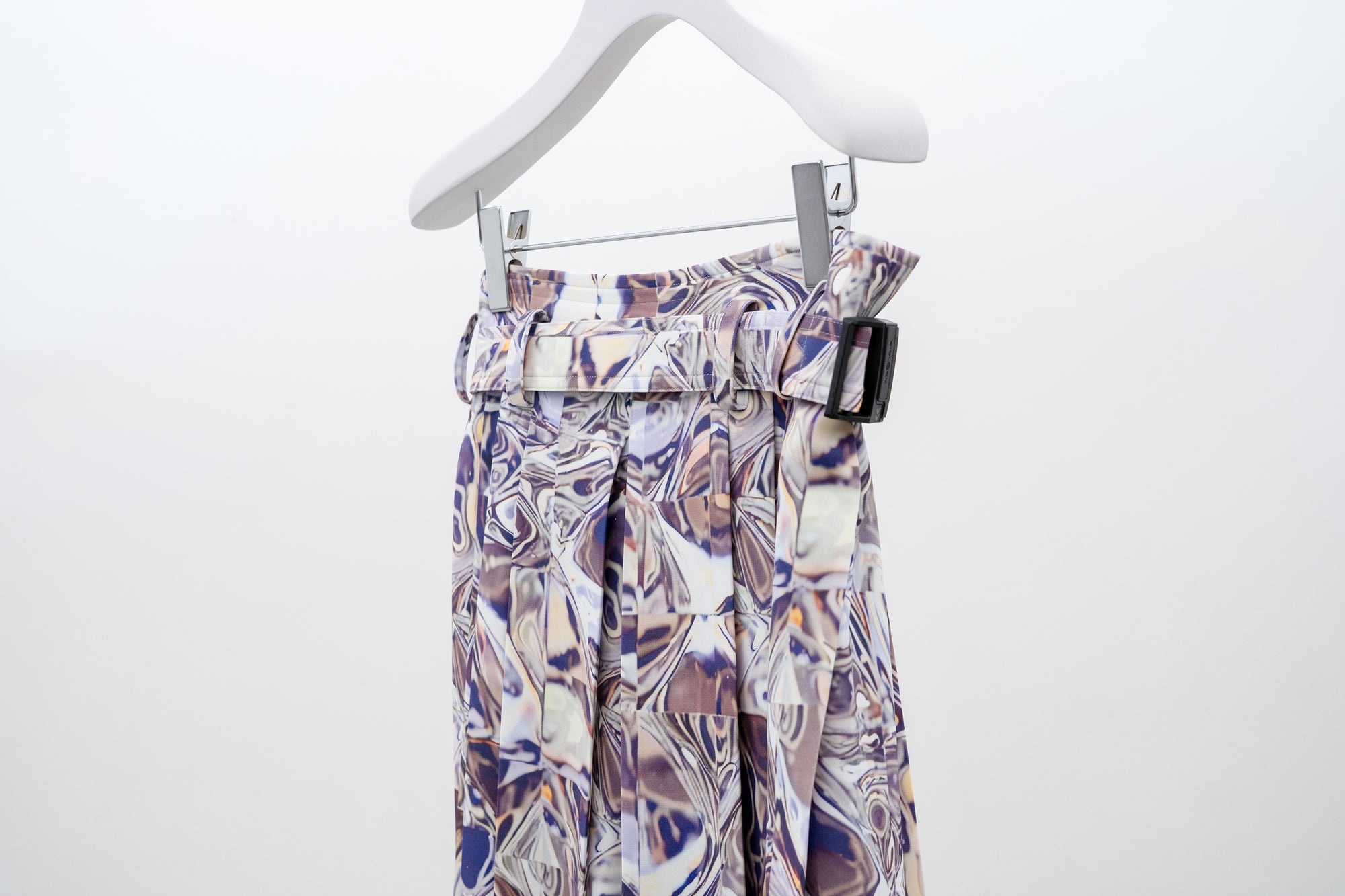 Hak Pleats Pants Cry / silver