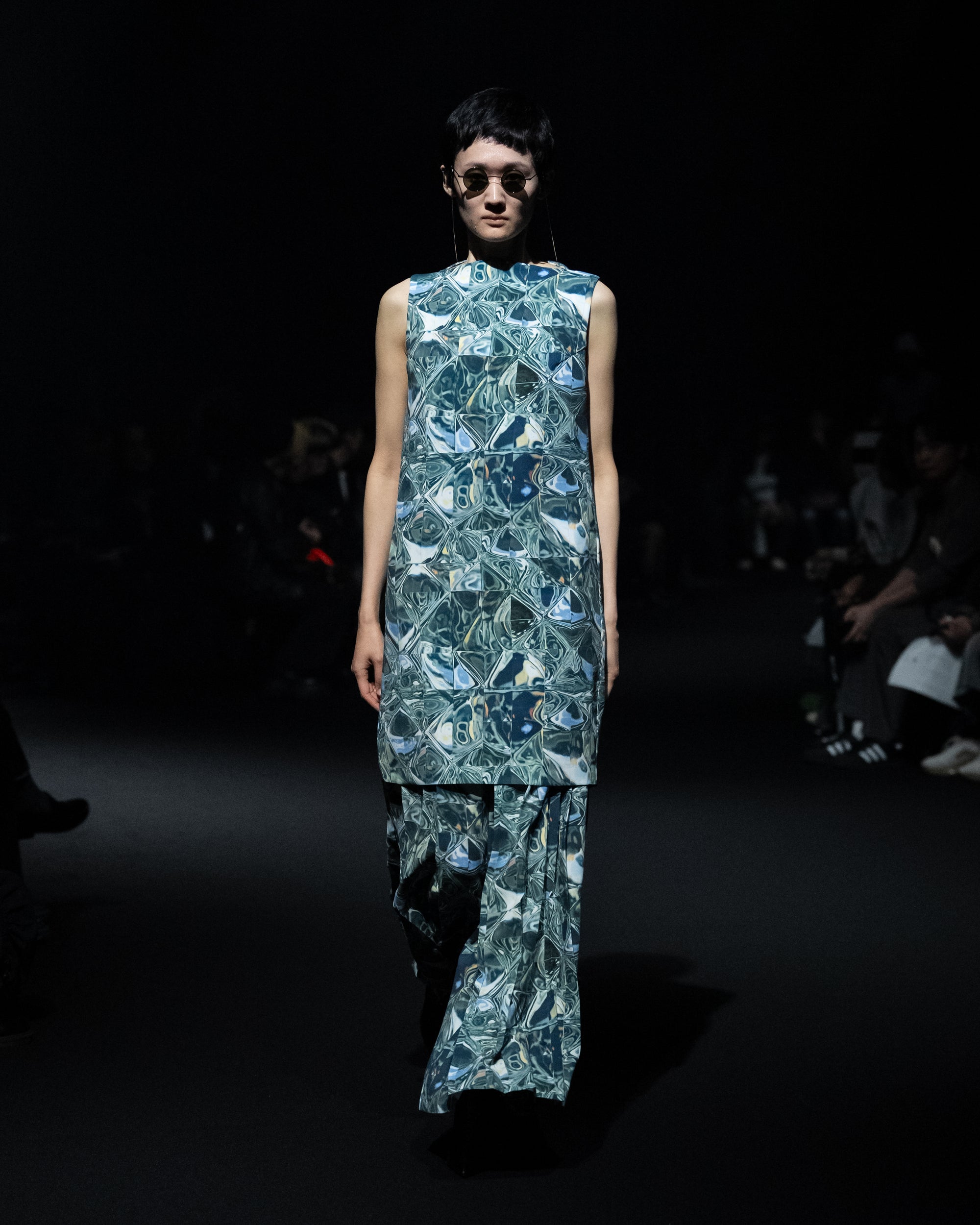 Hak Pleats Pants Cry / green