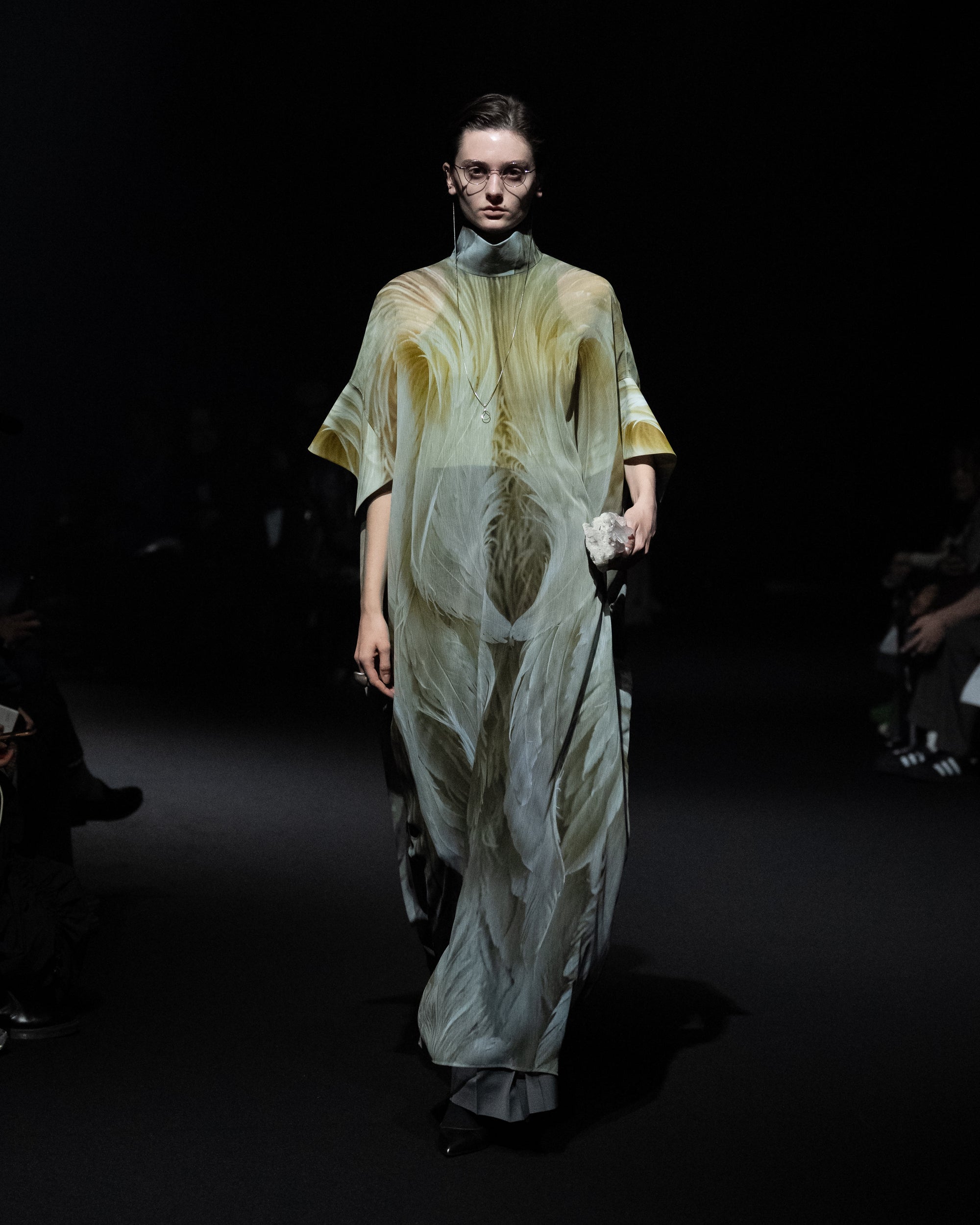 Phenomenal Sheer Robe / feather