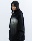 Echo Embroidery Hoodie / black