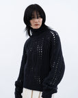 Allele Cable Sweater / charcoal