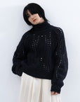 Allele Cable Sweater / charcoal
