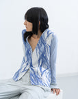 Aero Cardigan / blue