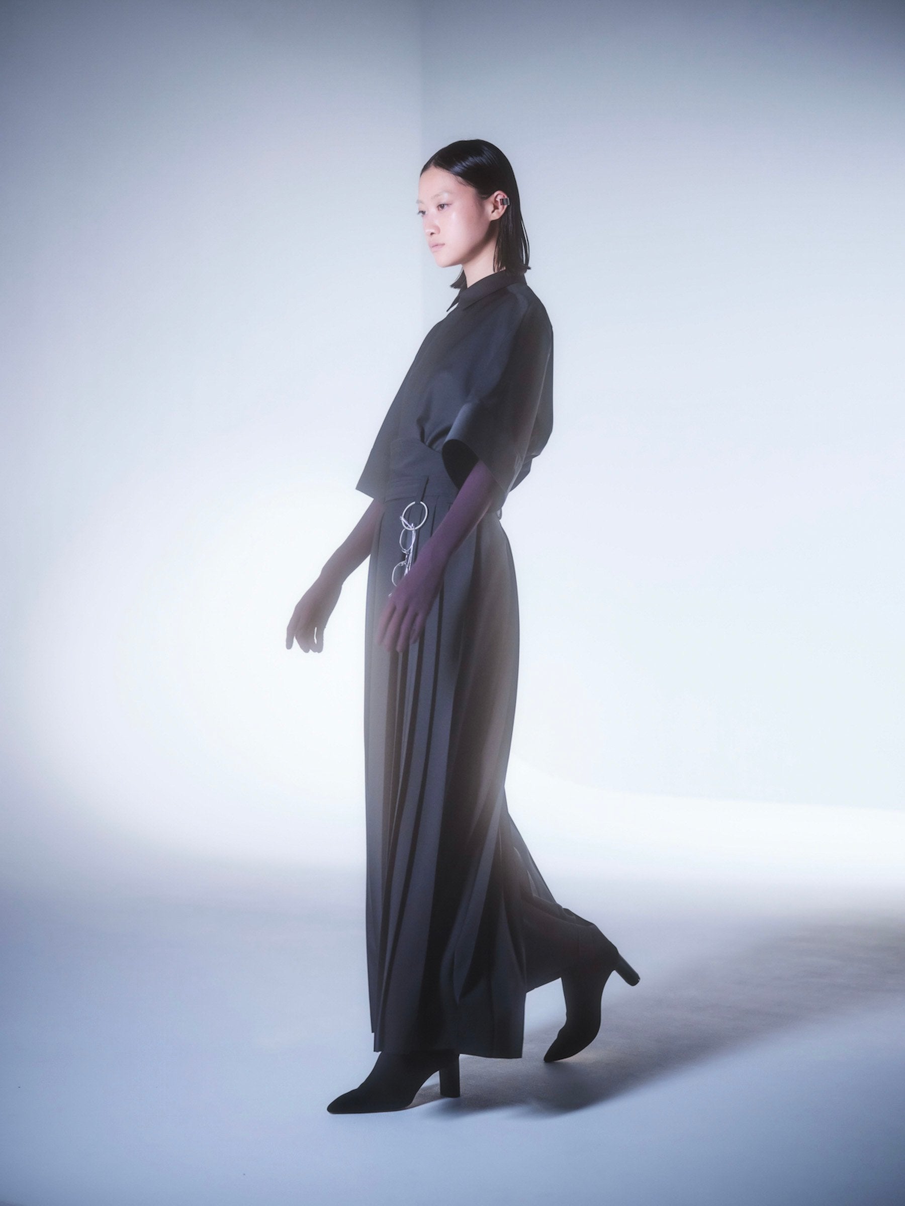 Tri Front Shirt / grey