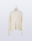 Allele Cable Sweater / ivory