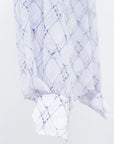 Lattice Sheer Shirt / white