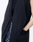 Dia Sleeveless Jacket / black