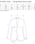 Mirage Bleach Denim Jacket / black