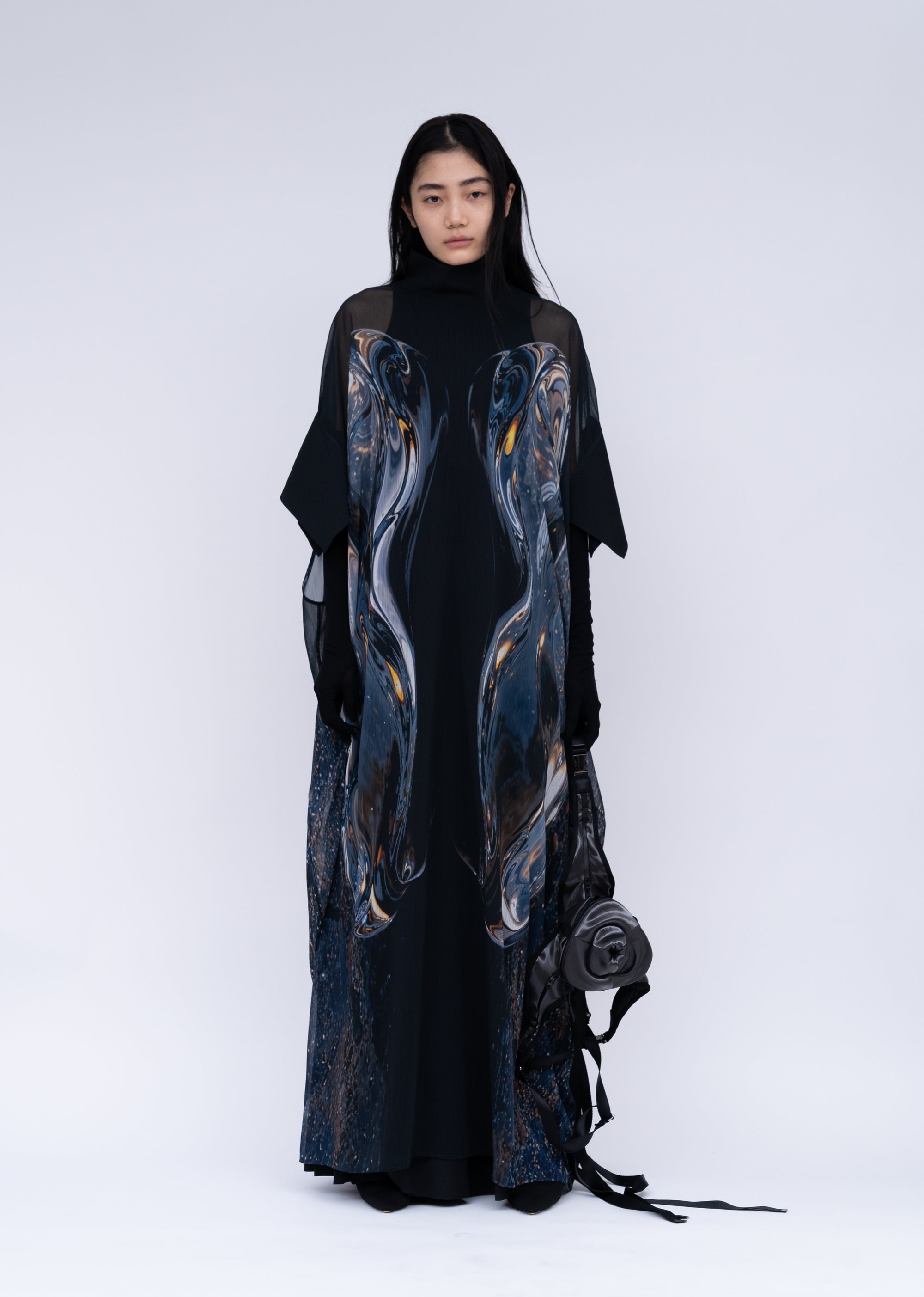 Phenomenal Sheer Robe / black