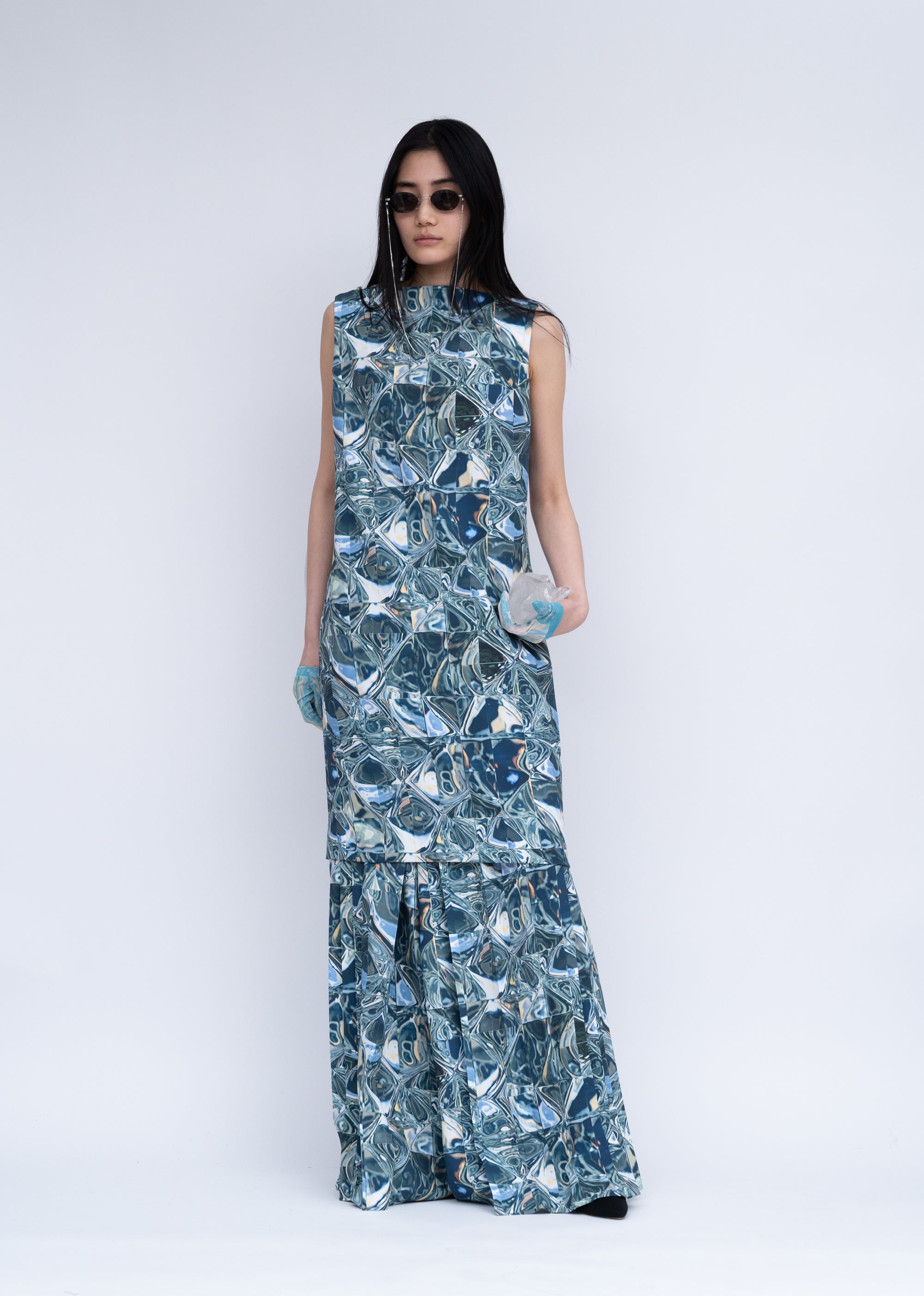 Hak Pleats Pants Cry / green