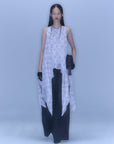Lattice Skyfish Robe / white