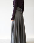 Hak Pleats Pants / grey