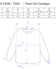 Pearl Dot Cardigan / grey