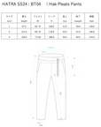 Hak Pleats Pants / black