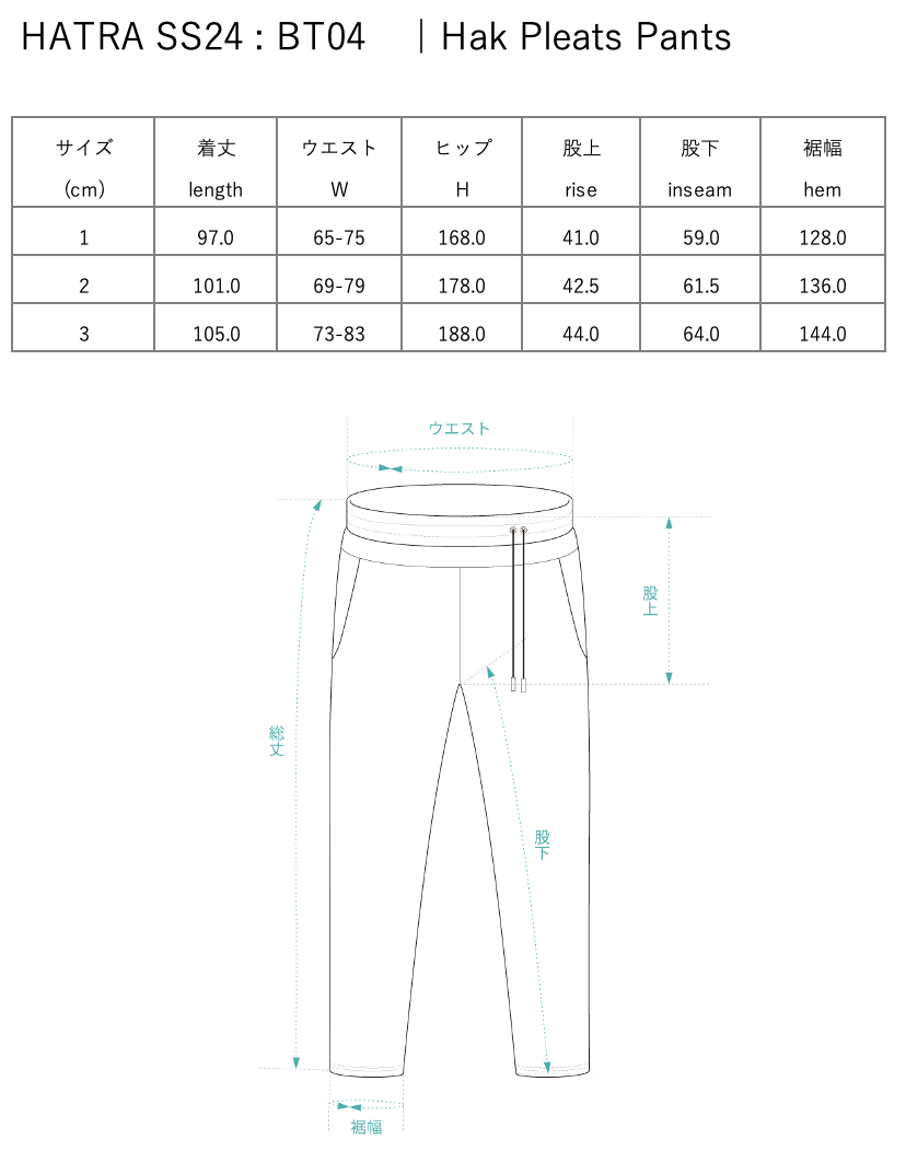 Hak Pleats Pants / grey