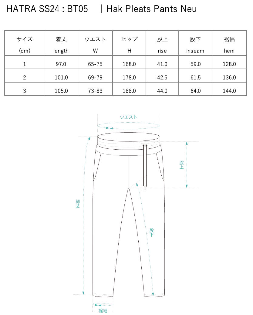 Hak Pleats Pants Neu / dark