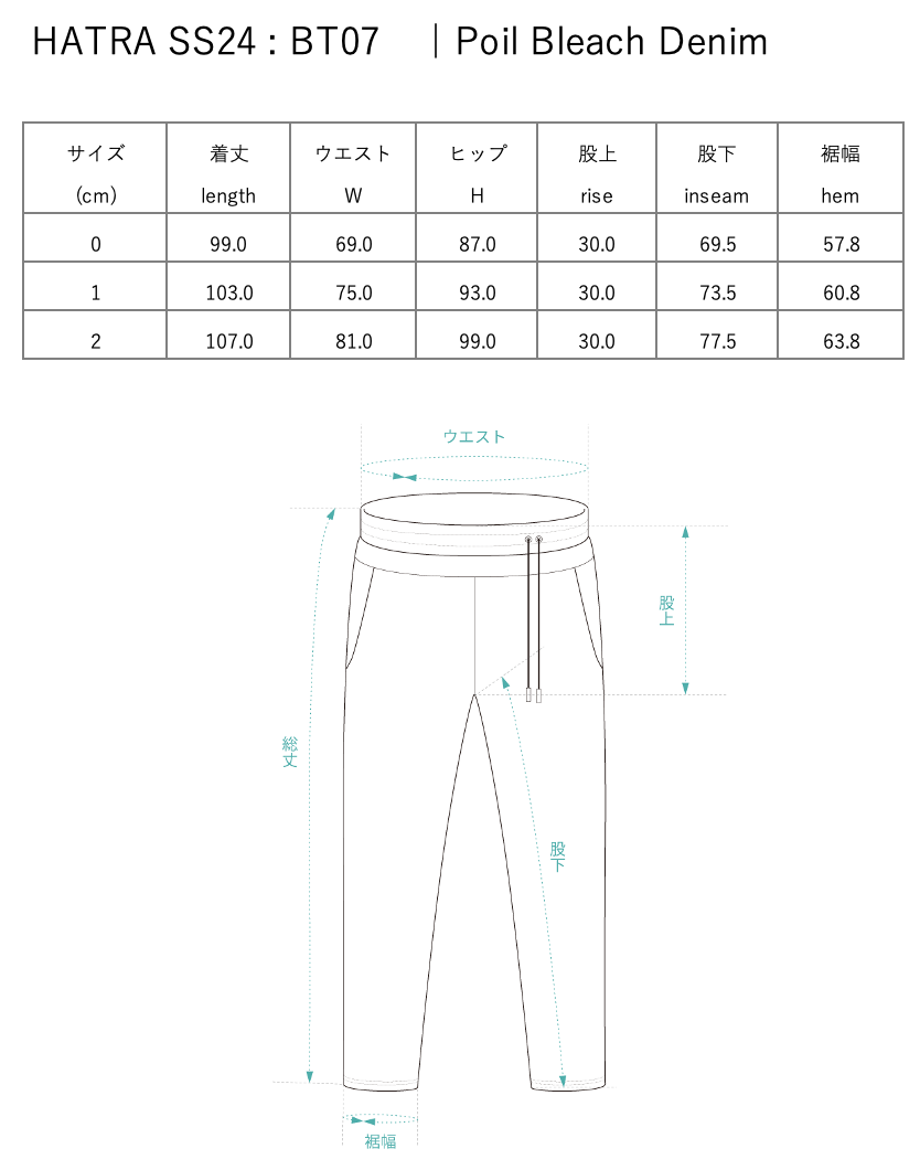 Poil Bleach Denim / navy