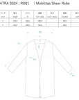 Mobilitas Sheer Robe / white