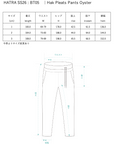 Hak Pleats Pants Oyster / light