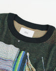 Pixel Tear Sweater / black tear