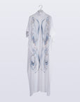 Sphere Sheer Robe / white