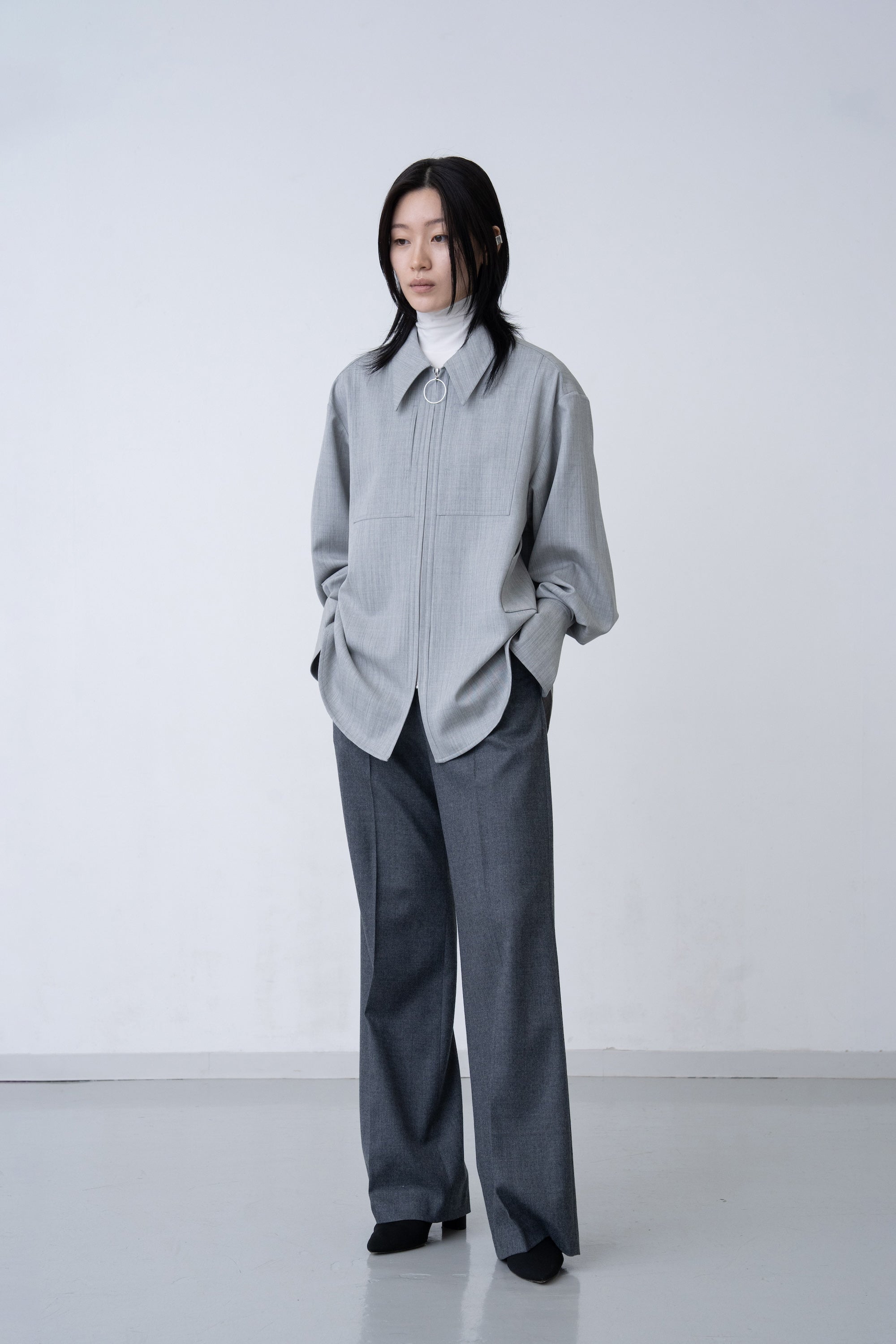 O Blouse / grey