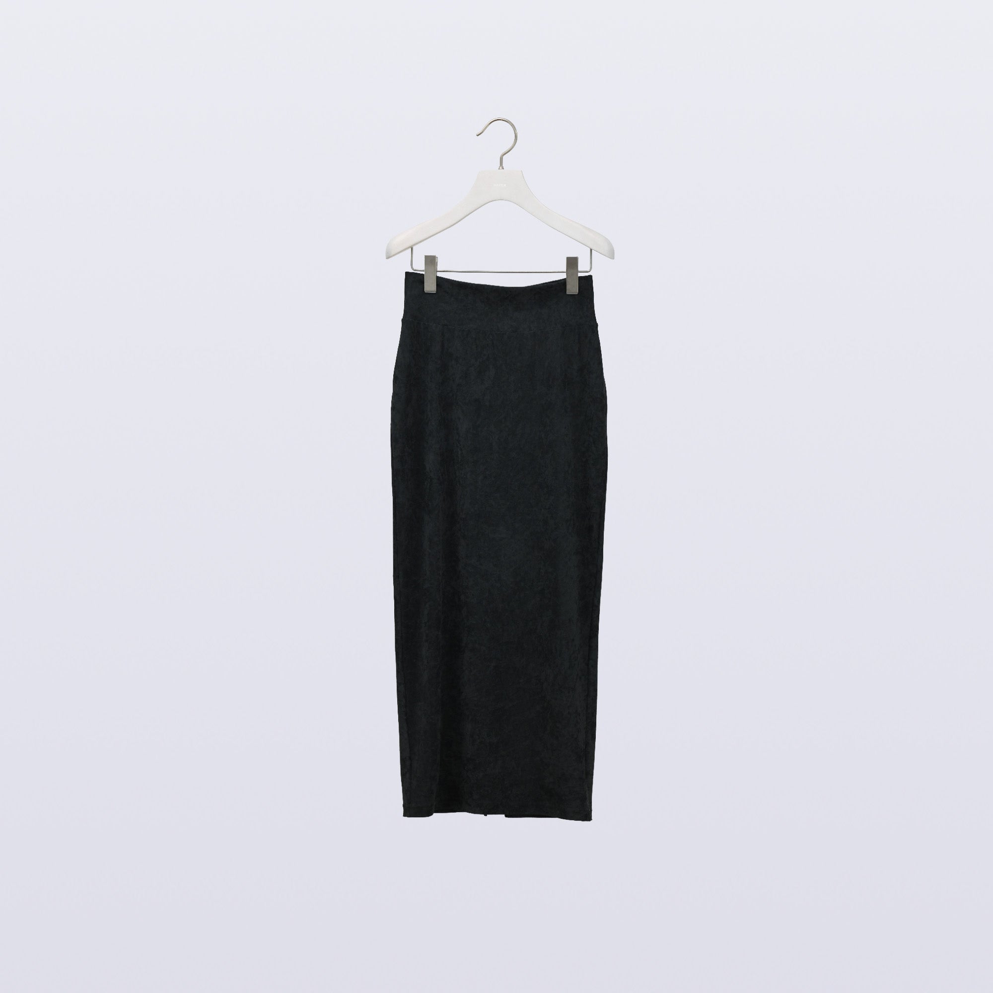 Lunar Velour Skirt / charcoal