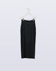 Lunar Velour Skirt / charcoal