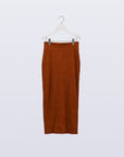 Lunar Velour Skirt / terracotta