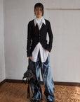 Pearl Dot Cardigan / black