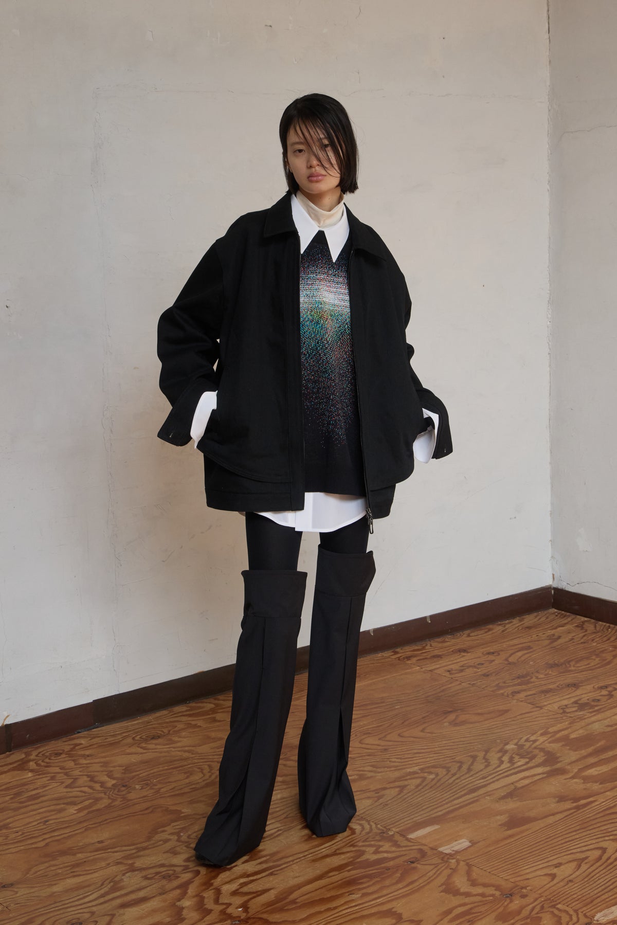 Airport Denim Jacket / black