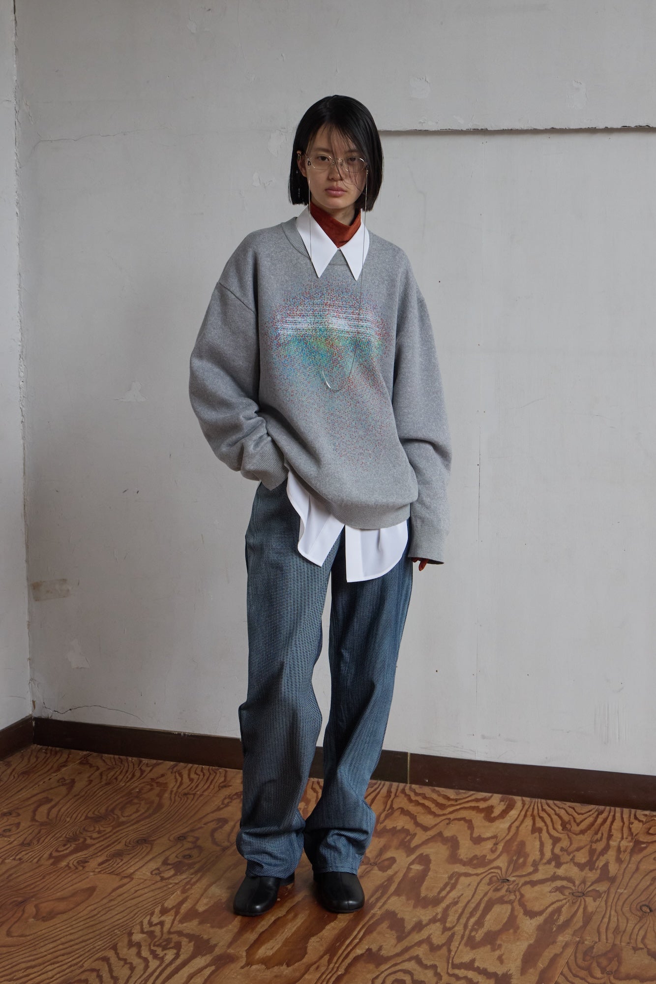 Photon Knit Sweater / grey