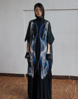 Sphere Sheer Robe / black